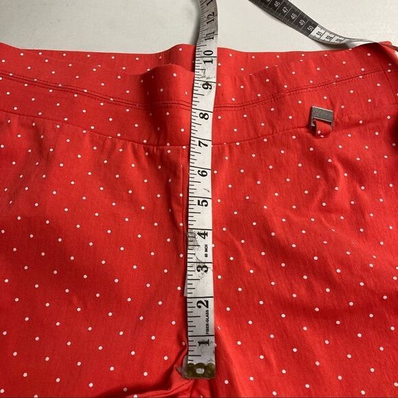 RAFAELLA Women’s Orange Polka Dot Pants, Size 6 ankle skinny‎ - Picture 3 of 11
